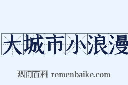 大城市小浪漫是什么意思的图片